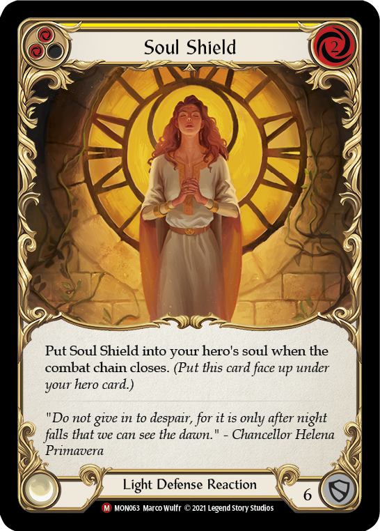 Soul Shield [MON063-RF] (Monarch)  1st Edition Rainbow Foil | L.A. Mood Comics and Games
