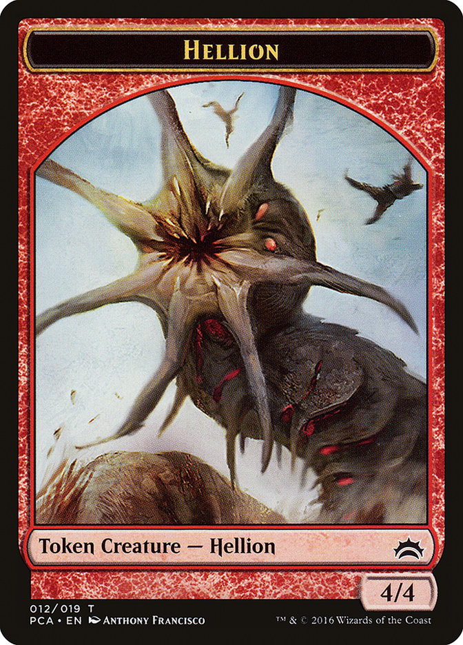 Zombie // Hellion Double-Sided Token [Planechase Anthology Tokens] | L.A. Mood Comics and Games
