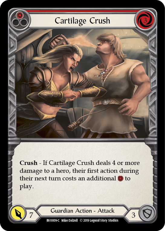 Cartilage Crush (Red) [BVO009-C] (Bravo Hero Deck)  1st Edition Normal | L.A. Mood Comics and Games