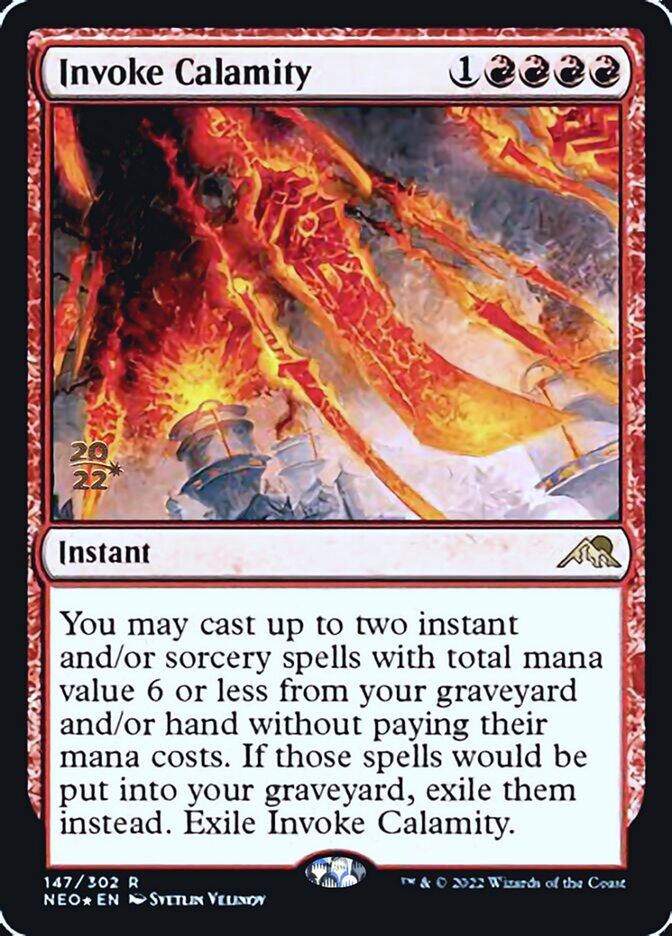 Invoke Calamity [Kamigawa: Neon Dynasty Prerelease Promos] | L.A. Mood Comics and Games