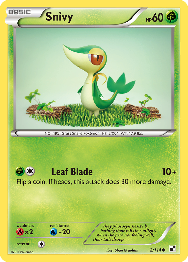 Snivy (2/114) [Black & White: Base Set] | L.A. Mood Comics and Games