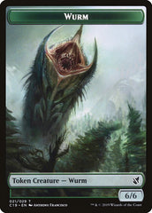 Beast (013) // Wurm Double-Sided Token [Commander 2019 Tokens] | L.A. Mood Comics and Games