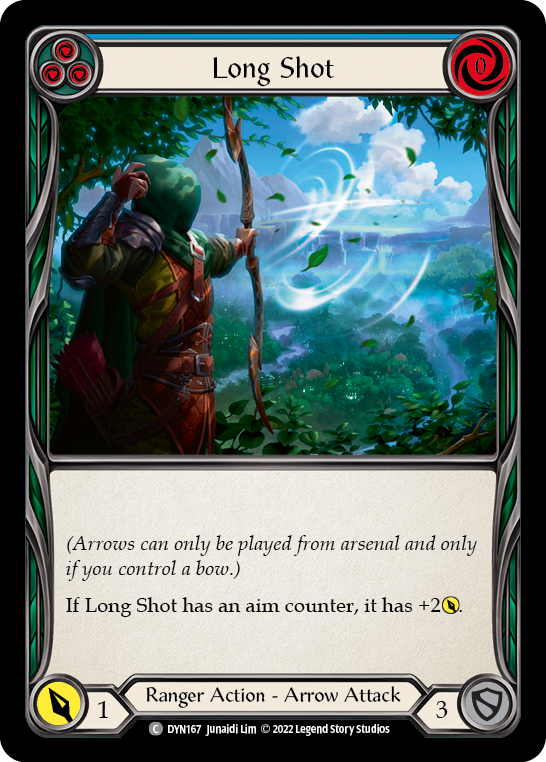 Long Shot (Blue) [DYN167] (Dynasty)  Rainbow Foil | L.A. Mood Comics and Games
