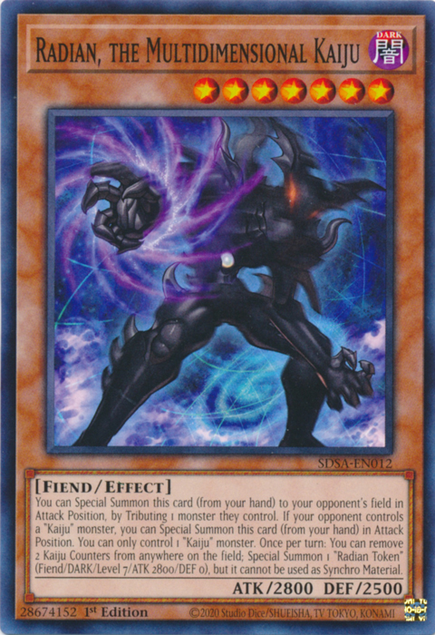 Radian, the Multidimensional Kaiju [SDSA-EN012] Common | L.A. Mood Comics and Games