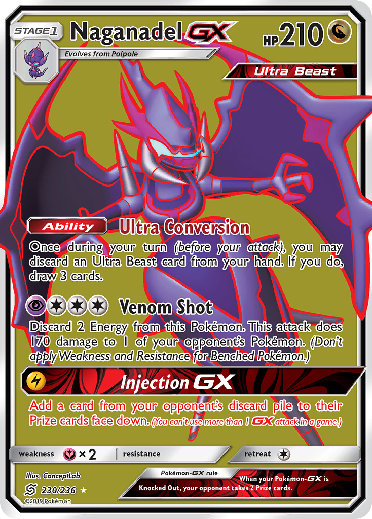 Naganadel GX (230/236) [Sun & Moon: Unified Minds] | L.A. Mood Comics and Games