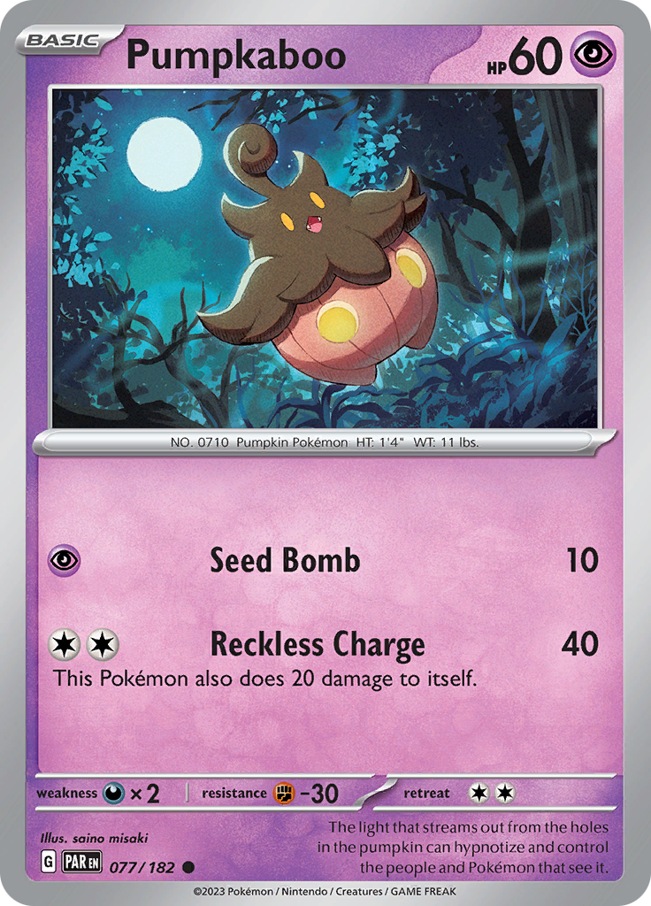 Pumpkaboo (077/182) [Scarlet & Violet: Paradox Rift] | L.A. Mood Comics and Games