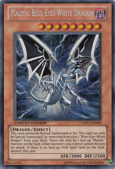 Malefic Blue-Eyes White Dragon [YMP1-EN002] Secret Rare | L.A. Mood Comics and Games