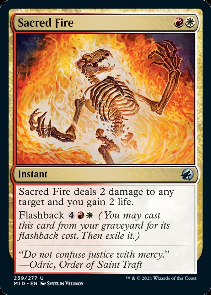 Sacred Fire [Innistrad: Midnight Hunt] | L.A. Mood Comics and Games