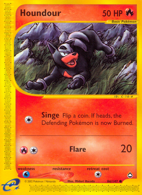 Houndour (86/147) [Aquapolis] | L.A. Mood Comics and Games