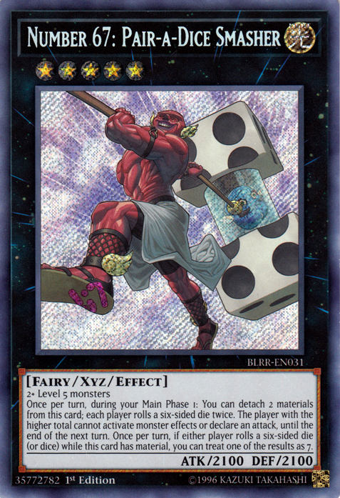 Number 67: Pair-a-Dice Smasher [BLRR-EN031] Secret Rare | L.A. Mood Comics and Games