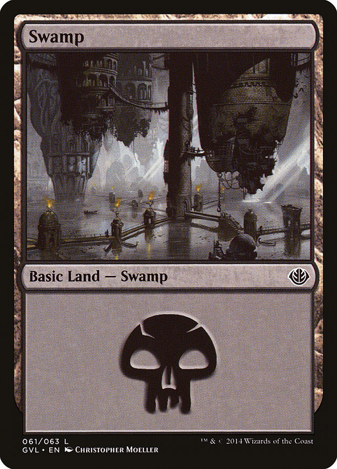 Swamp (61) (Garruk vs. Liliana) [Duel Decks Anthology] | L.A. Mood Comics and Games