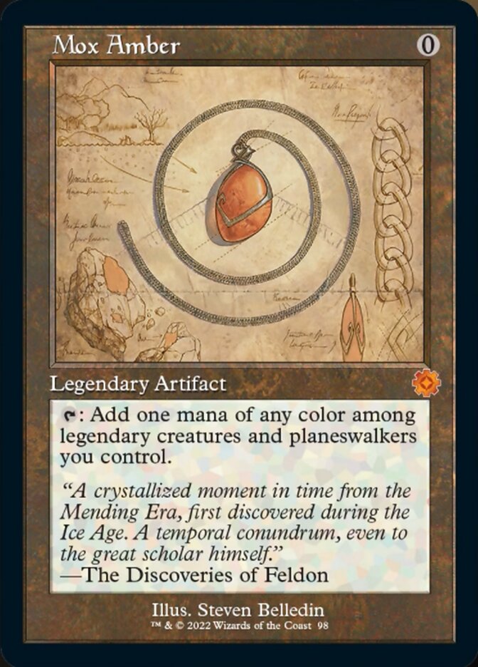 Mox Amber (Retro Schematic) [The Brothers' War Retro Artifacts] | L.A. Mood Comics and Games