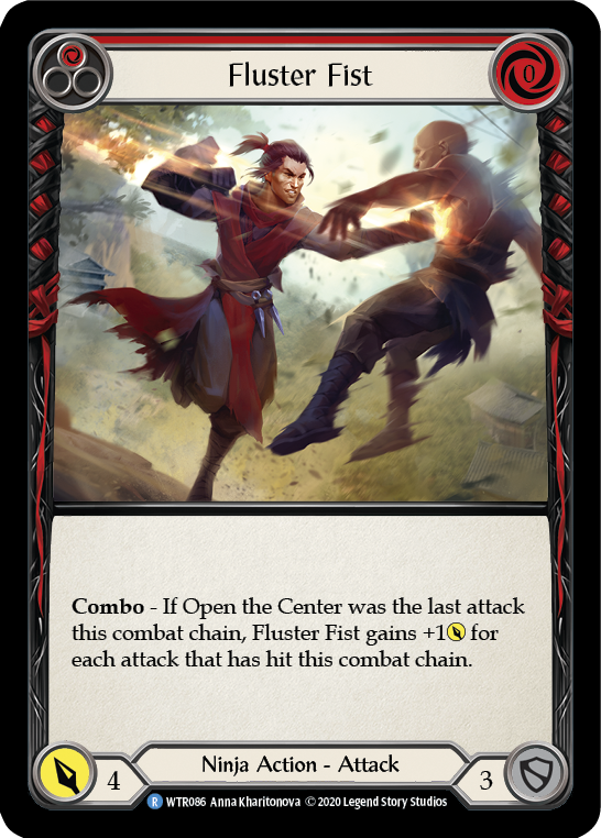 Fluster Fist (Red) [U-WTR086] (Welcome to Rathe Unlimited)  Unlimited Rainbow Foil | L.A. Mood Comics and Games