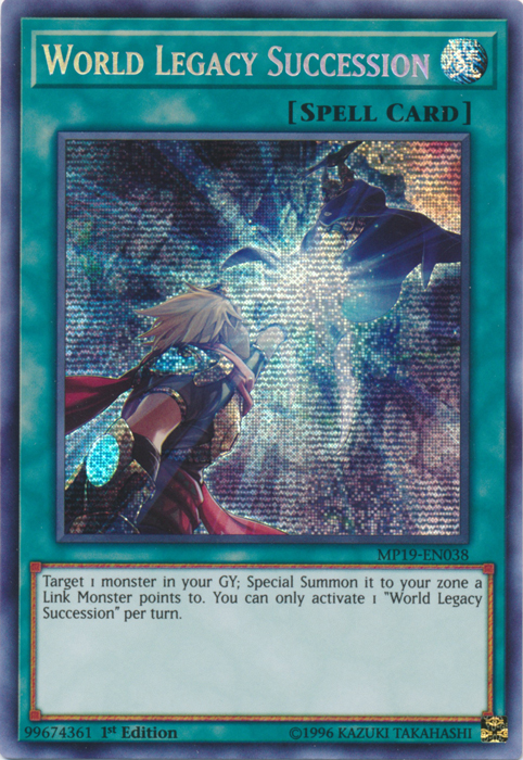 World Legacy Succession [MP19-EN038] Prismatic Secret Rare | L.A. Mood Comics and Games