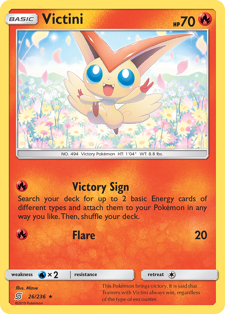 Victini (26/236) [Sun & Moon: Unified Minds] | L.A. Mood Comics and Games