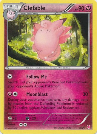 Clefable (28/30) [XY: Trainer Kit 1 - Wigglytuff] | L.A. Mood Comics and Games