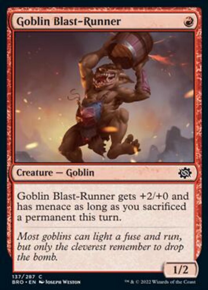 Goblin Blast-Runner [The Brothers' War] | L.A. Mood Comics and Games
