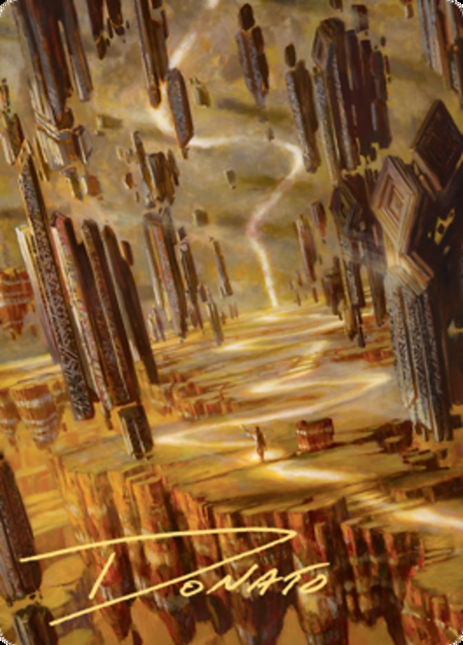 Brightclimb Pathway Art Card (Gold-Stamped Signature) [Zendikar Rising Art Series] | L.A. Mood Comics and Games