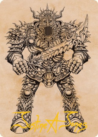 Iron Golem (Showcase) Art Card (Gold-Stamped Signature) [Dungeons & Dragons: Adventures in the Forgotten Realms Art Series] | L.A. Mood Comics and Games