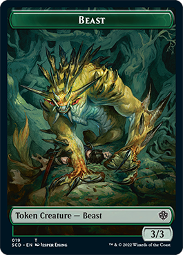 Beast // Beast Double-Sided Token [Starter Commander Decks] | L.A. Mood Comics and Games