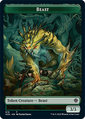 Beast // Beast Double-Sided Token [Starter Commander Decks] | L.A. Mood Comics and Games