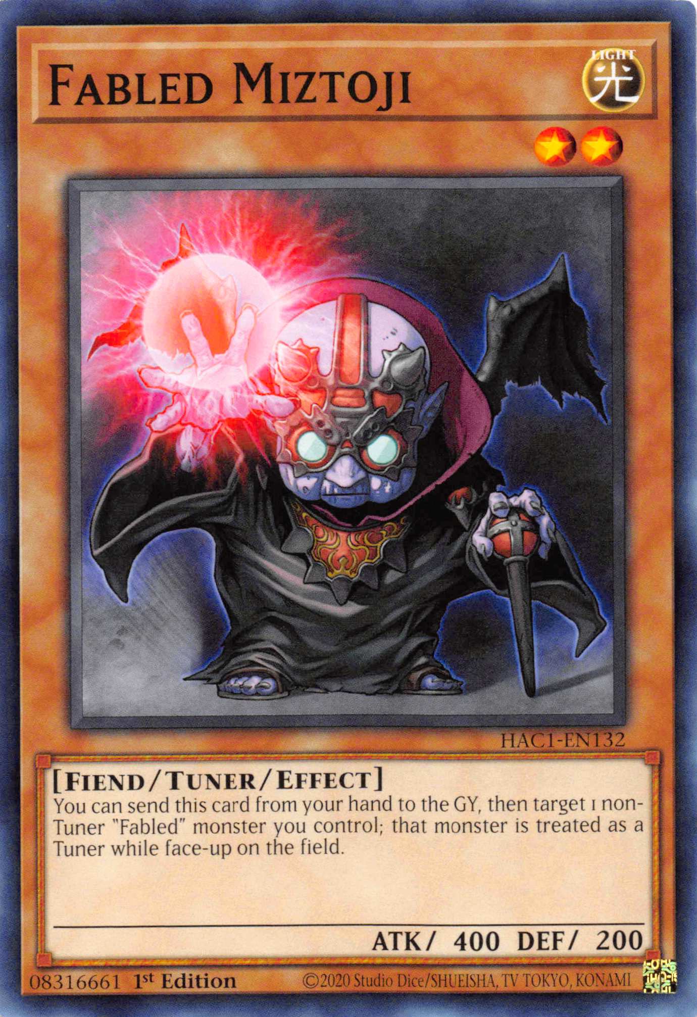 Fabled Miztoji (Duel Terminal) [HAC1-EN132] Parallel Rare | L.A. Mood Comics and Games