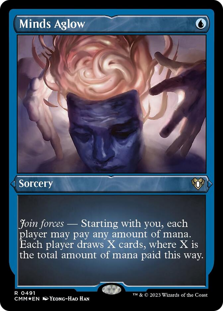 Minds Aglow (Foil Etched) [Commander Masters] | L.A. Mood Comics and Games