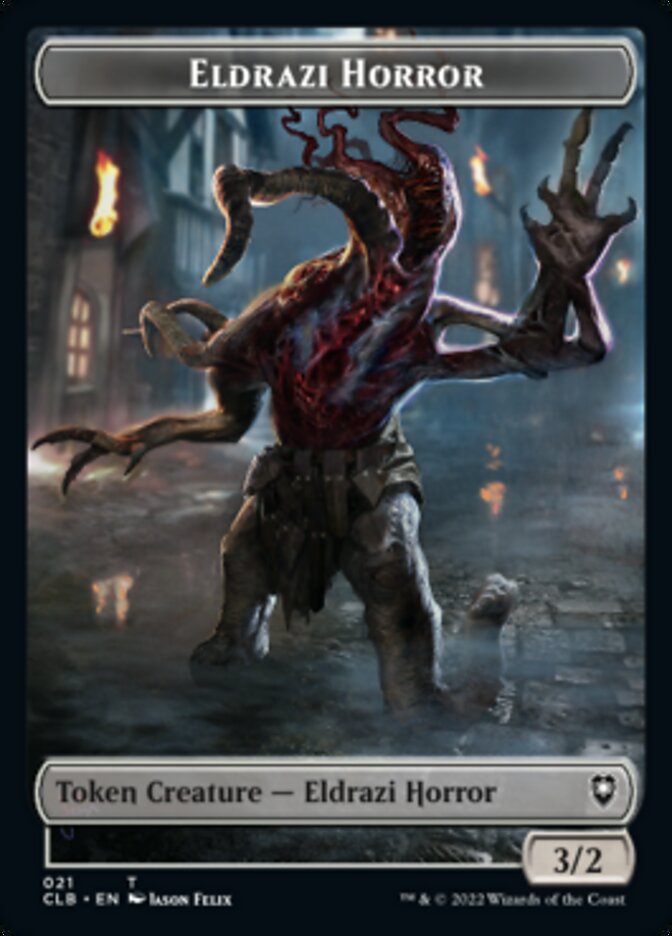 Horror // Eldrazi Horror Double-Sided Token [Commander Legends: Battle for Baldur's Gate Tokens] | L.A. Mood Comics and Games