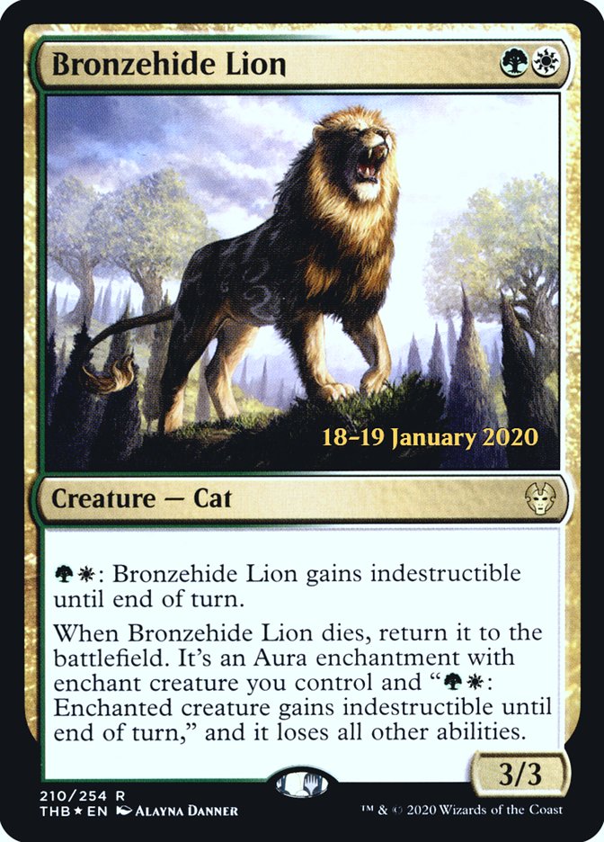 Bronzehide Lion [Theros Beyond Death Prerelease Promos] | L.A. Mood Comics and Games