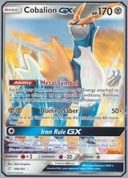 Cobalion GX (106/181) (Perfection - Henry Brand) [World Championships 2019] | L.A. Mood Comics and Games