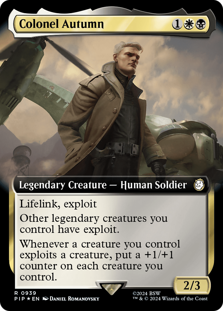 Colonel Autumn (Extended Art) (Surge Foil) [Fallout] | L.A. Mood Comics and Games