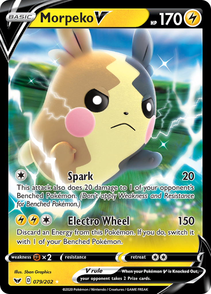 Morpeko V (079/202) [Sword & Shield: Base Set] | L.A. Mood Comics and Games