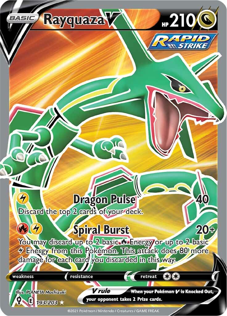 Rayquaza V (193/203) [Sword & Shield: Evolving Skies] | L.A. Mood Comics and Games