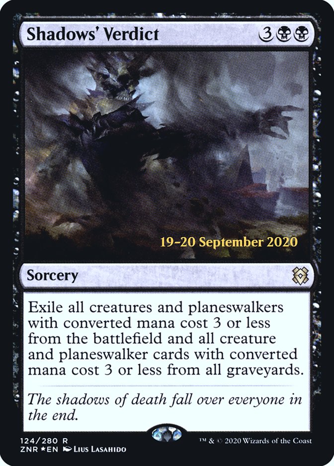 Shadows' Verdict [Zendikar Rising Prerelease Promos] | L.A. Mood Comics and Games