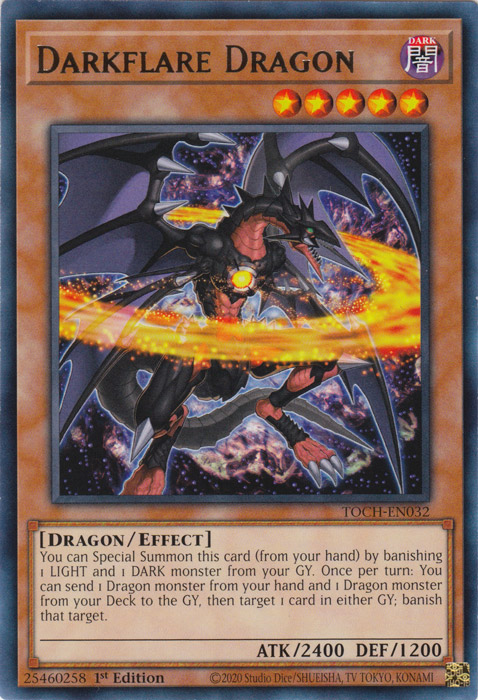 Darkflare Dragon [TOCH-EN032] Rare | L.A. Mood Comics and Games