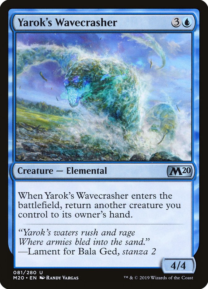 Yarok's Wavecrasher [Core Set 2020] | L.A. Mood Comics and Games