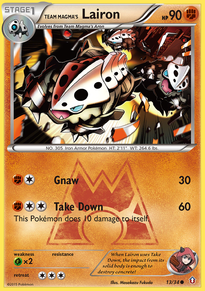 Team Magma's Lairon (13/34) [XY: Double Crisis] | L.A. Mood Comics and Games