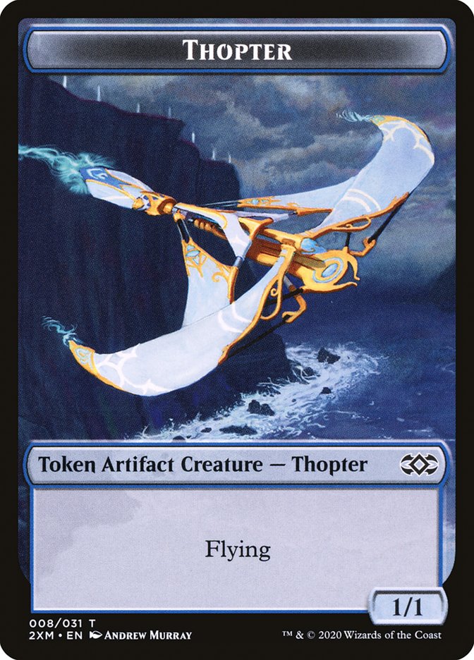 Myr (024) // Thopter (008) Double-Sided Token [Double Masters Tokens] | L.A. Mood Comics and Games