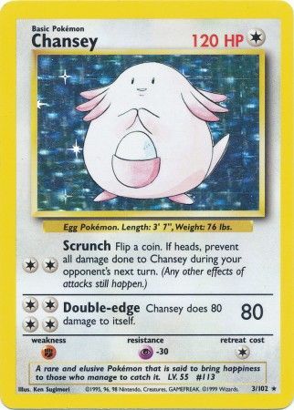 Chansey (3/102) [Base Set Unlimited] | L.A. Mood Comics and Games