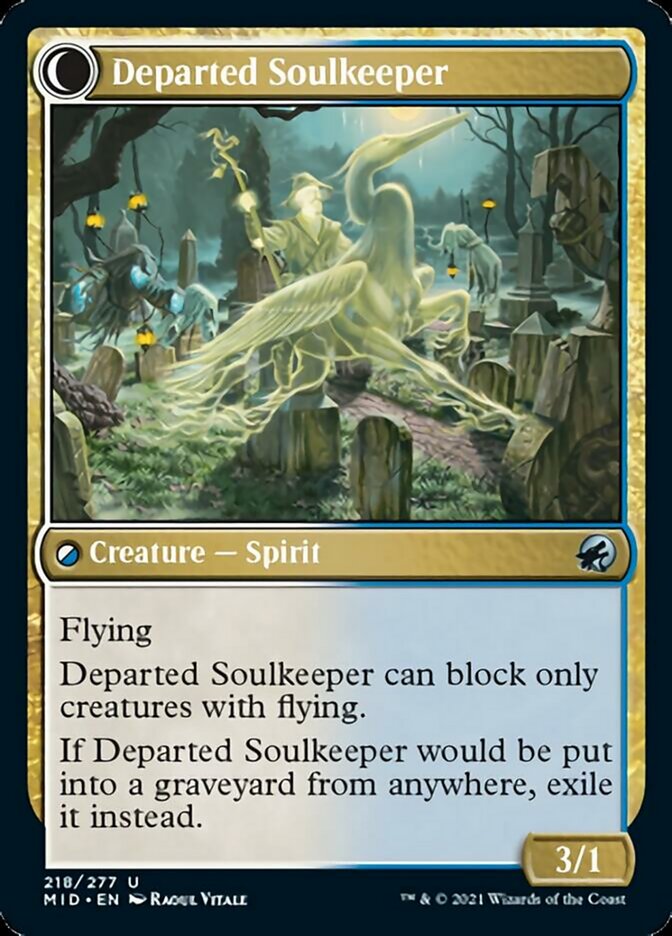 Devoted Grafkeeper // Departed Soulkeeper [Innistrad: Midnight Hunt] | L.A. Mood Comics and Games