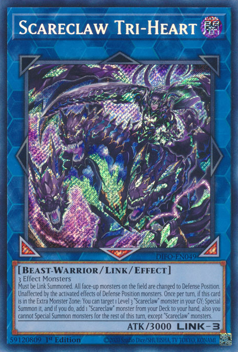 Scareclaw Tri-Heart [DIFO-EN049] Secret Rare | L.A. Mood Comics and Games