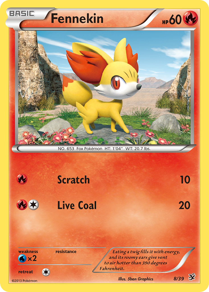 Fennekin (8/39) [XY: Kalos Starter Set] | L.A. Mood Comics and Games
