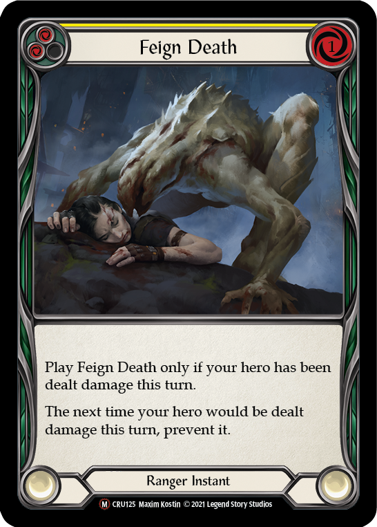 Feign Death [U-CRU125] (Crucible of War Unlimited)  Unlimited Rainbow Foil | L.A. Mood Comics and Games