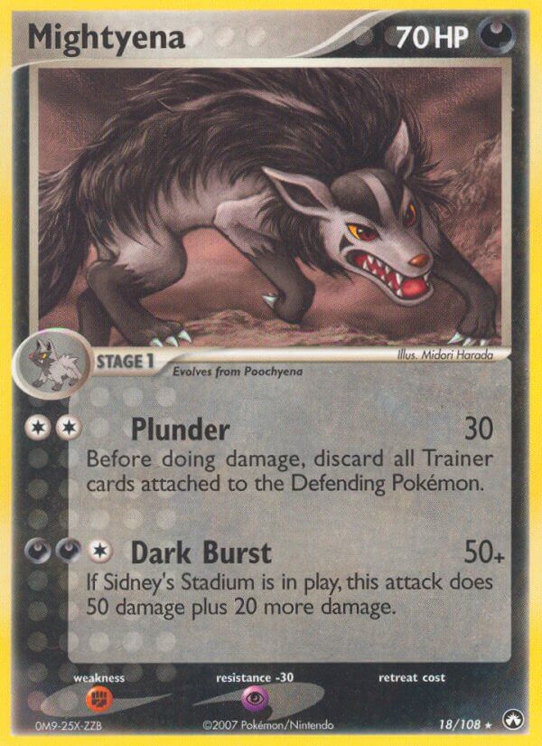 Mightyena (18/108) (Theme Deck Exclusive) [EX: Power Keepers] | L.A. Mood Comics and Games