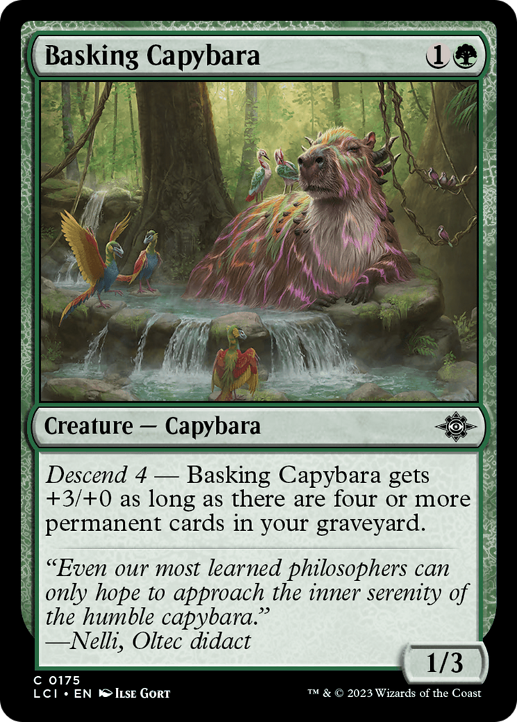 Basking Capybara [The Lost Caverns of Ixalan] | L.A. Mood Comics and Games