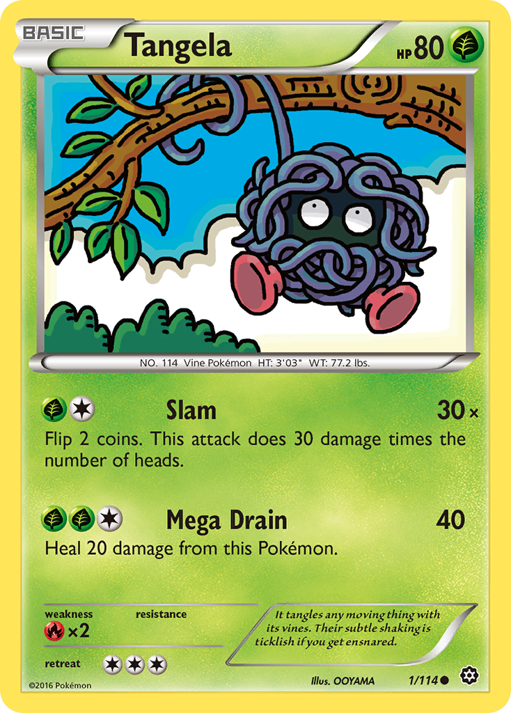 Tangela (1/114) [XY: Steam Siege] | L.A. Mood Comics and Games