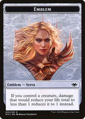 Elemental (008) // Serra the Benevolent Emblem (020) Double-Sided Token [Modern Horizons Tokens] | L.A. Mood Comics and Games