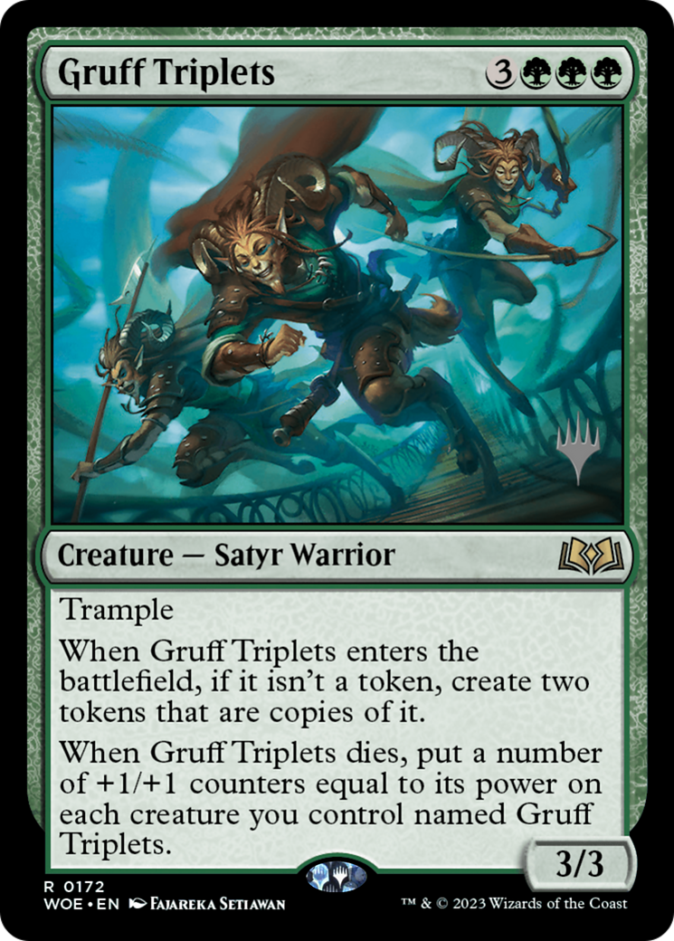 Gruff Triplets (Promo Pack) [Wilds of Eldraine Promos] | L.A. Mood Comics and Games