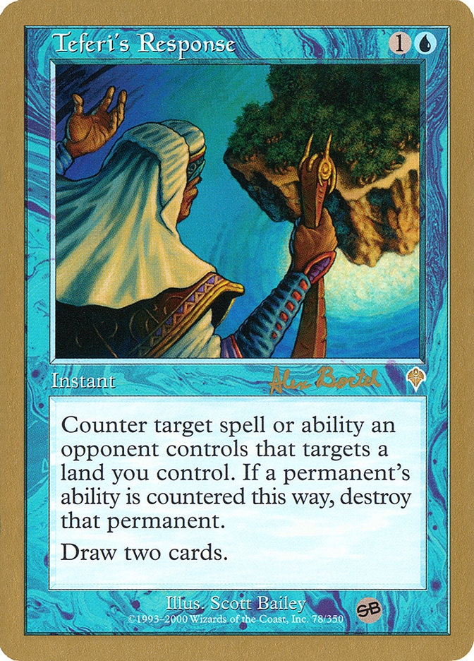 Teferi's Response (Alex Borteh) (SB) [World Championship Decks 2001] | L.A. Mood Comics and Games