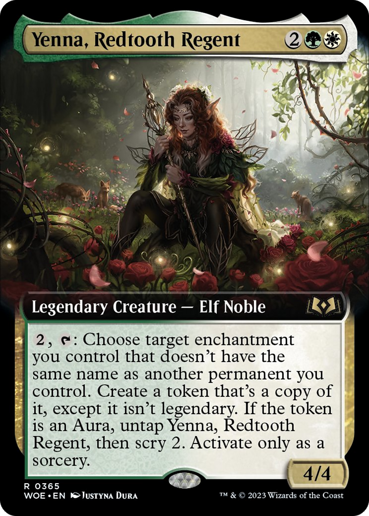 Yenna, Redtooth Regent (Extended Art) [Wilds of Eldraine] | L.A. Mood Comics and Games